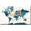 «Desert Blooms Abstact Map the World» par Laura Marshall - impression-64743580-64743579