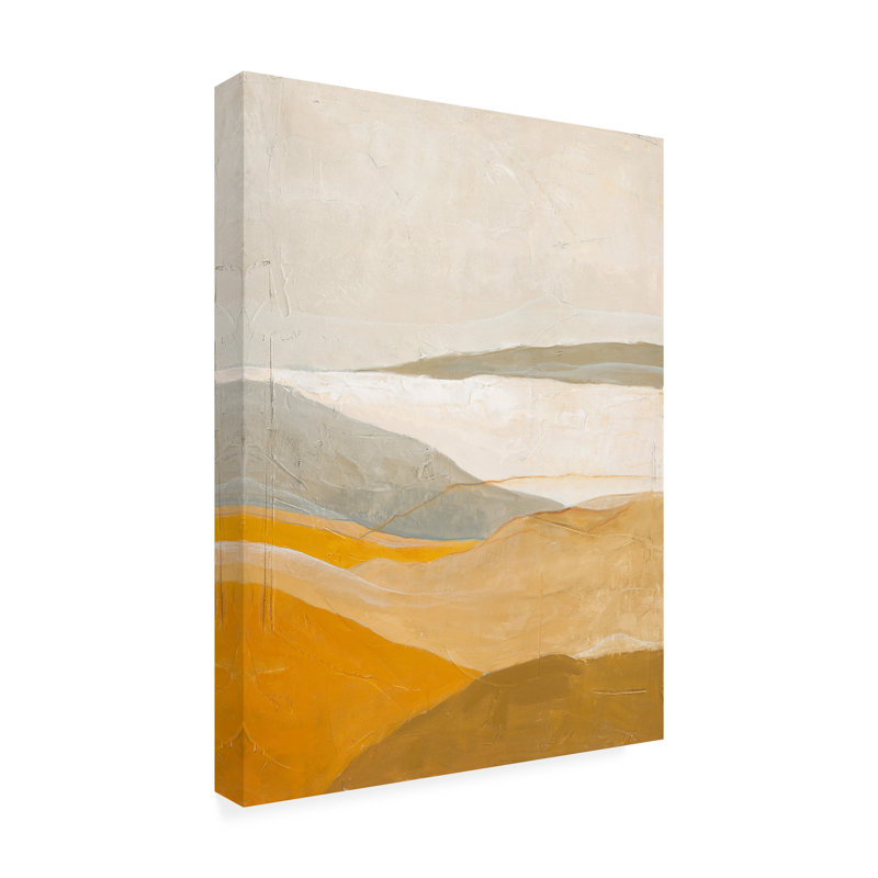 Art sur toile «bolologic», champ jaune Fabrikken, H 19 po x l 14 po