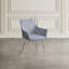 Chaise avec accoudoirs mauve Koeing