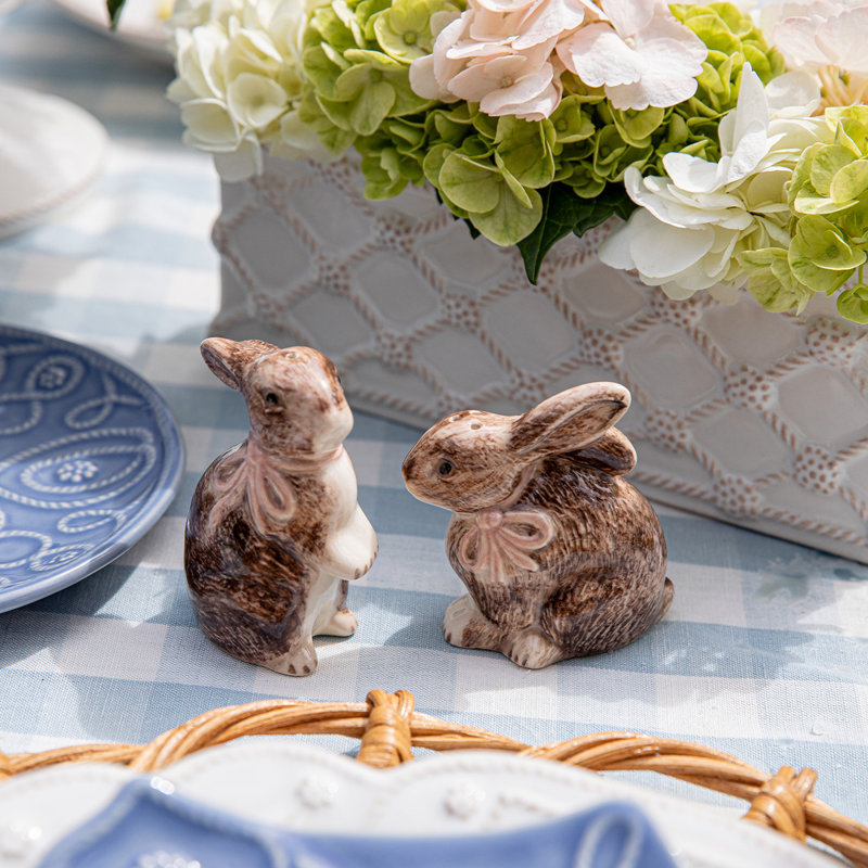 Clever Creatures Bunny Salt And Pepper Set