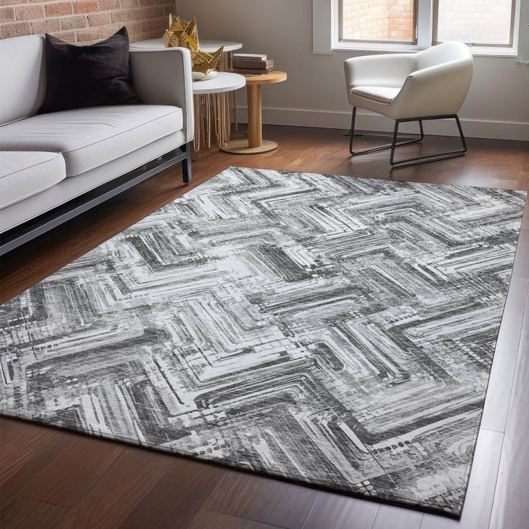 Premium Machine Washable Cerrito Gray Rug
