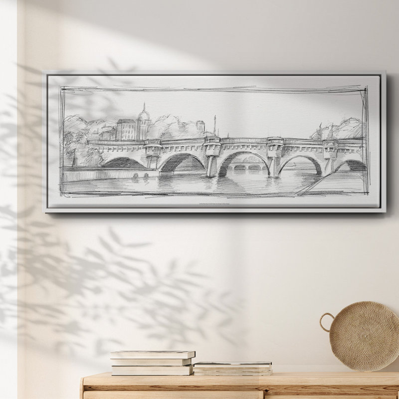 Pont neuf - toile encadrée, H 20 po x l 50 po
