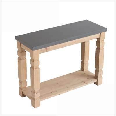 Table basse rustique moderne pour le salon, bois de sapin et amp; Placage en panneau de fibres à densité moyenne, pieds tournés décoratifs