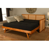 Bruke Daybed with Pop-Up in Honey Includes Mattresses