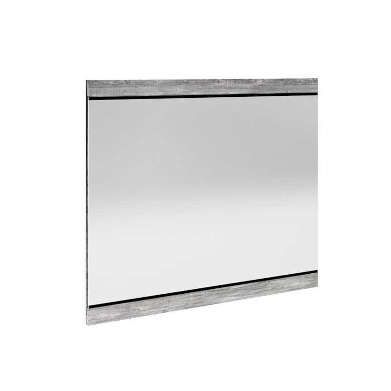 Mcduffy Glass Flat Wall Mirror, Evola Raw