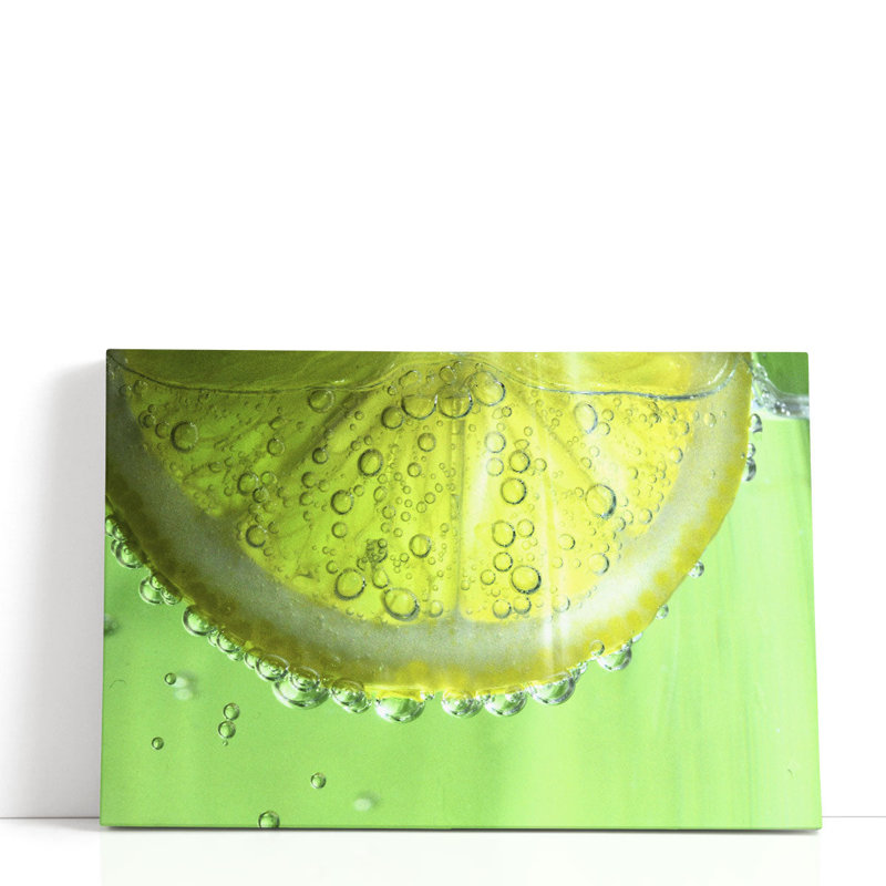 «Lemon Slice» par Dana Brett, reproduction d'art sur toile, H 20 po x l 30 po