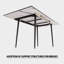 Table de salle à manger extensible de 47 à 63 po, aspect marbre blanc, pieds en métal noir, pour 2 à 6 personnes avec table, jusqu'à 63 po, thème, industriel moderne pour les maisons élégantes