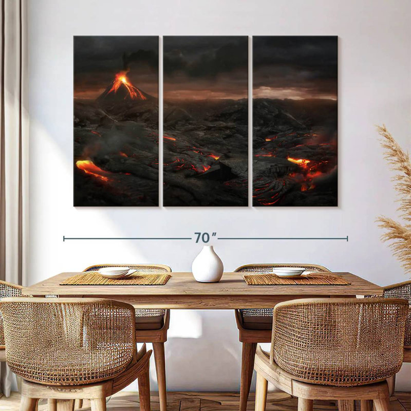 Alvord Volcanic Lava Flow, 42" H x 65" W