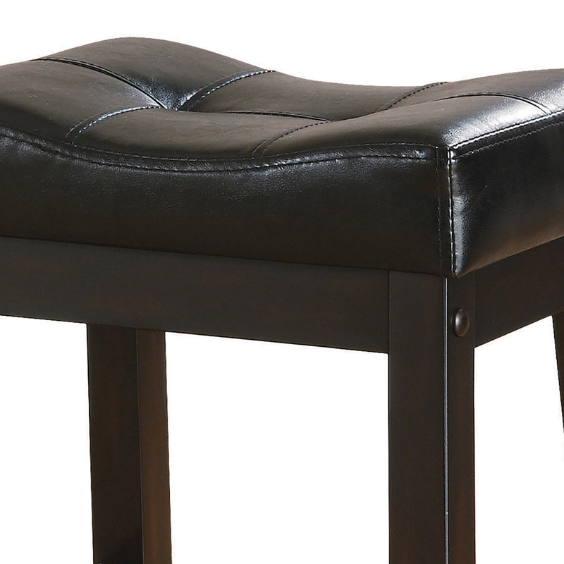 Viive Upholstered Counter Stool with Solid Wood Frame