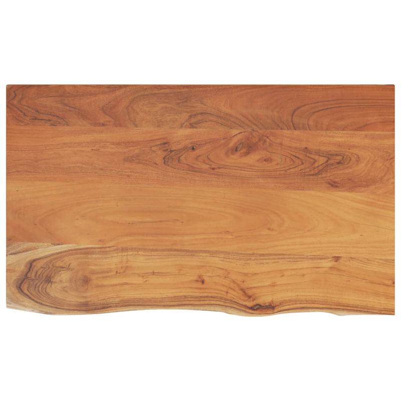 100cm Solid Acacia Wood With A Natural Finish Bathroom Vanity Top