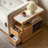 Simple Solid Wood Movable Side Table
