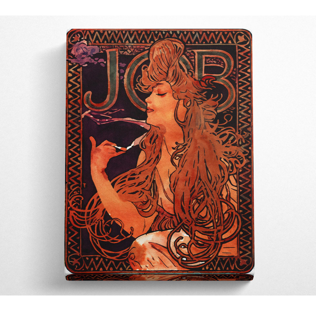 Alphonse Mucha Job - Kunstdrucke auf Leinwand - Wrapped Canvas