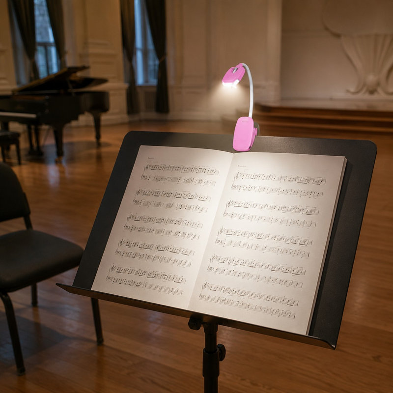 Ensemble de 3 petites lampes de lecture à pince pour enfants, fonctionnant sur piles (12 piles incluses) et à luminosité réglable pour lire au lit.