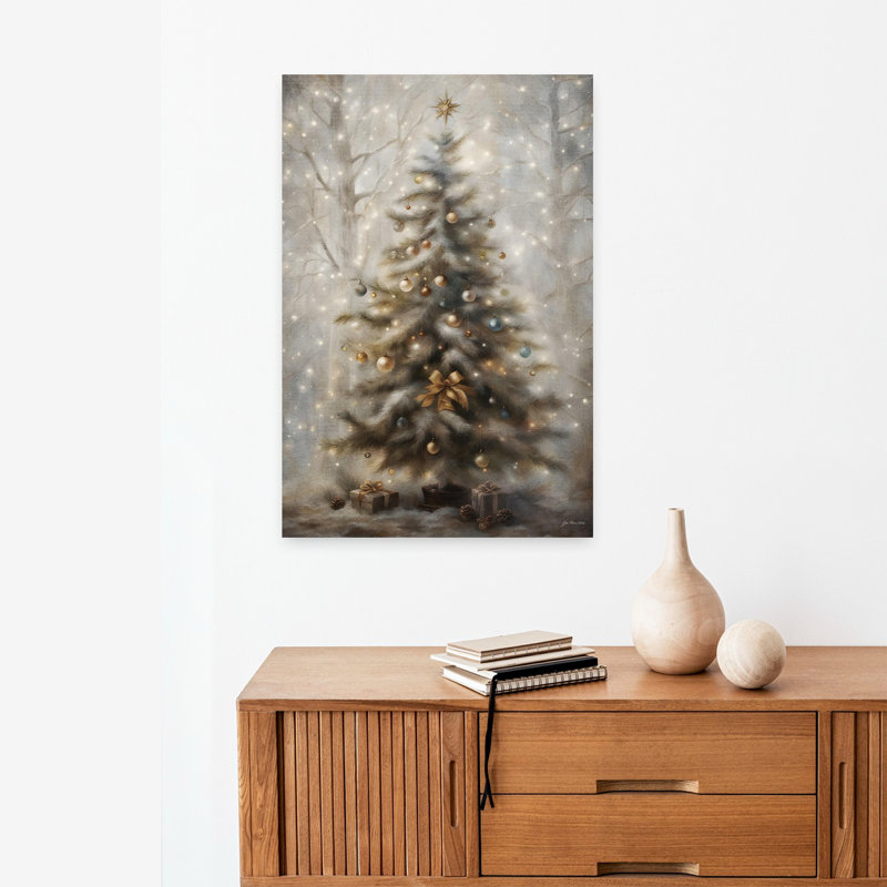 Oh Tannenbaum, arbre de Noël contemporain abstrait, art naturel, H 24 po x l 16 po