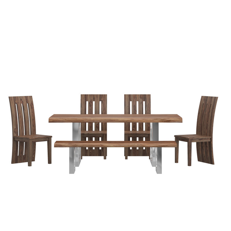Philipson Wood And Metal 6-Pc Dining Set