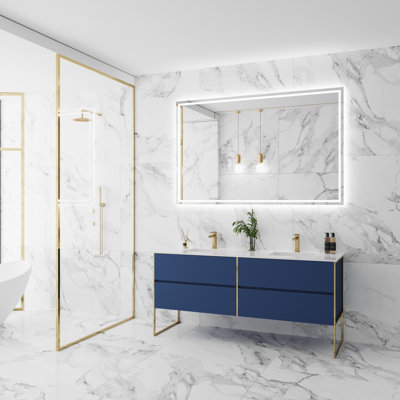 Meuble-lavabo double 72 po Oslo