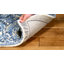 Tapis bleu en coton touffeté à la main Hideaway-669288440