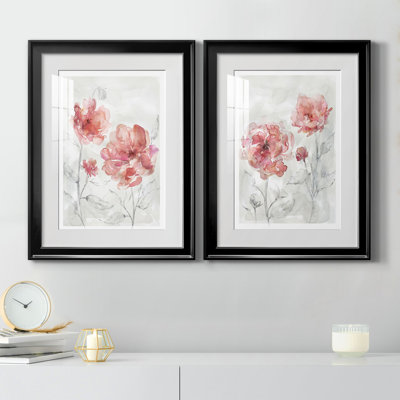 «Blush Botanical I», ensemble de 2 reproductions d'art