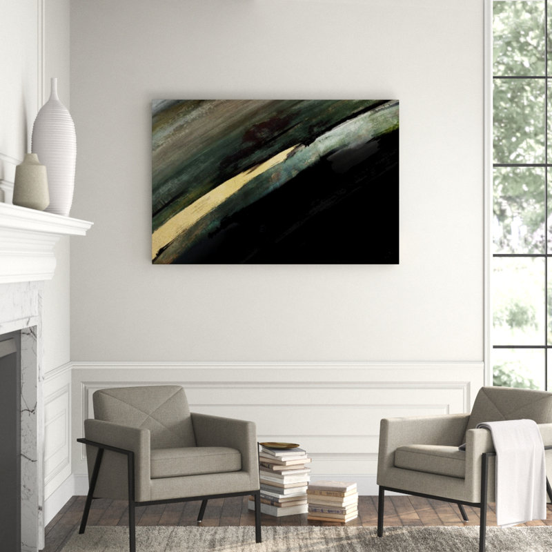 Revelation I Print by Elena Carlie, 40" H x 60" W x 1.5" D, Gild Gold