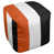Orange / blanc / noir