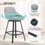 Absalom 65cm H Swivel Upholstered Linen Counter Stool-1438435676