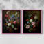 Impression encadrée Demure Dutch Floral I-Premium - prêt à être accroché - aucun clou requis-107998455-107998447