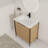 30'' Single Bathroom Vanity with Resin Top