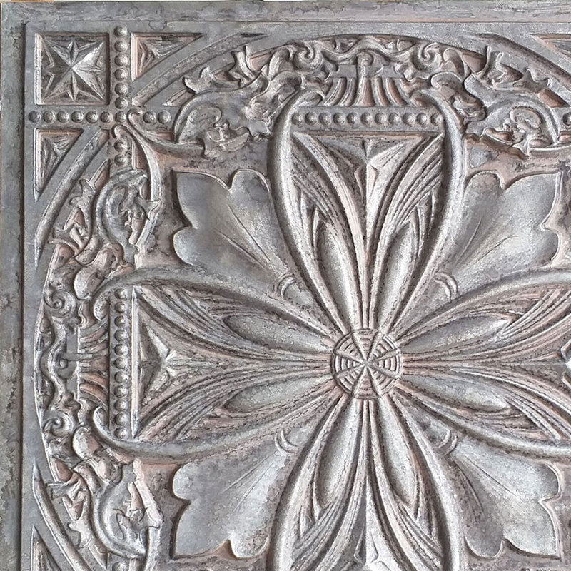 Milan 24'' x 24'' Antique Taupe Textured PVC Ceiling Tile