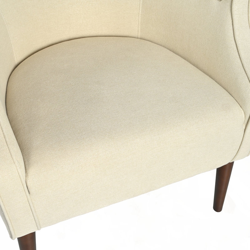 Chaise de baignoire contemporaine rembourrée, Beige