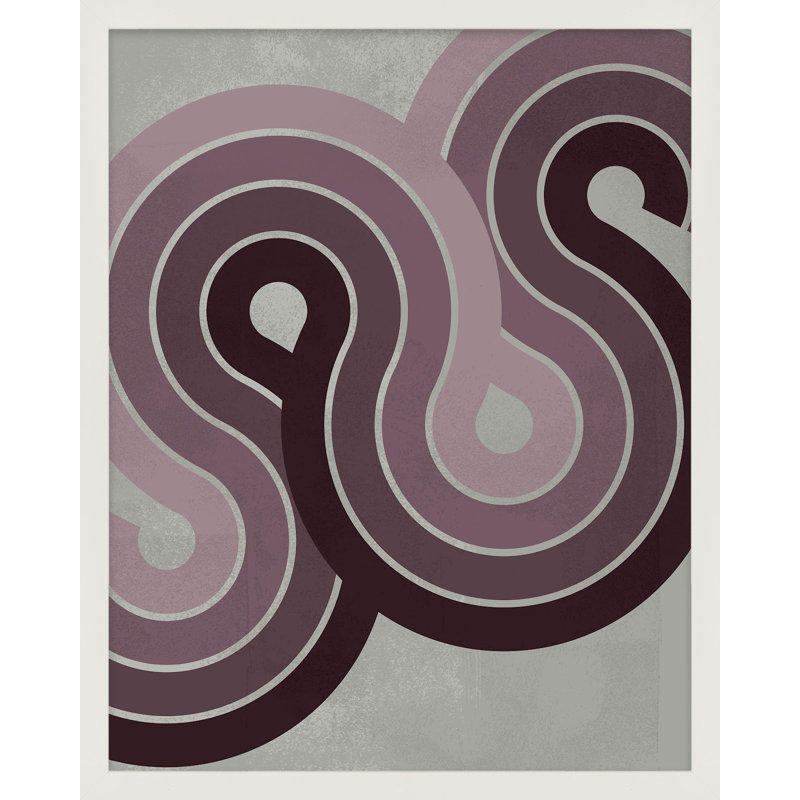 " Warm Jazz ", White Framed, 25" H x 20" W