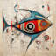 «Abstract Fish», reproduction sur toile