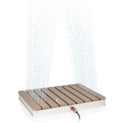 Upside Down Portable Outdoor Shower with Garden Hose Attachment