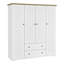 Armoire penderie 4 portes avec 2 tiroirs-224778887