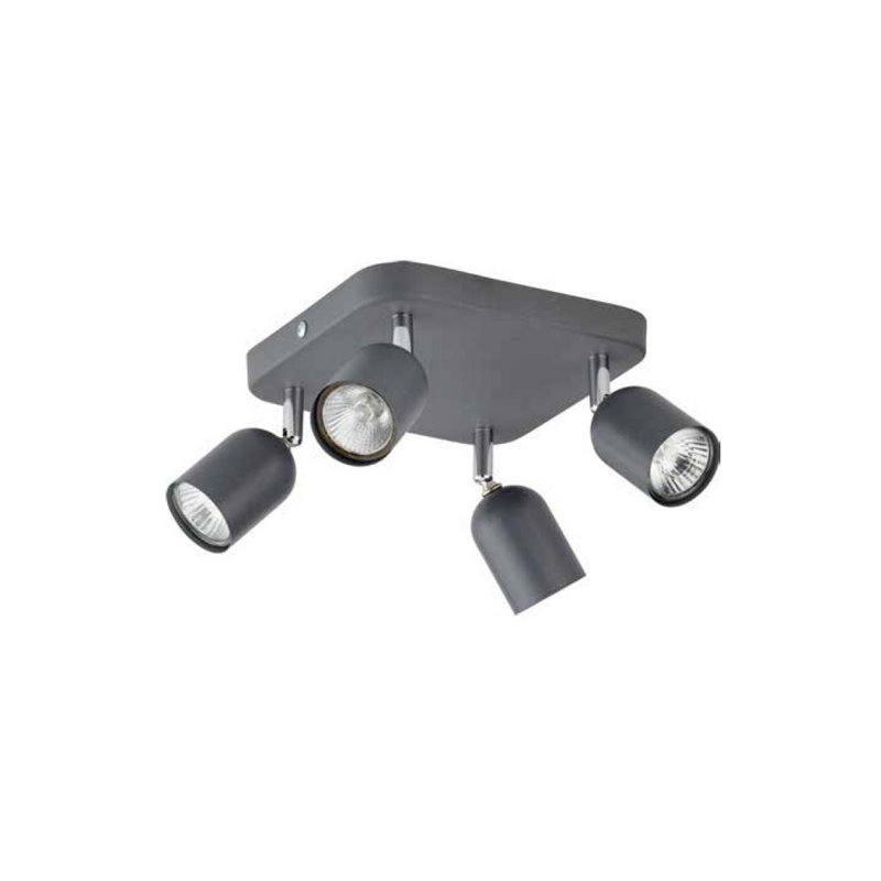 Avdulah LED Spotlight, Grey, Grey