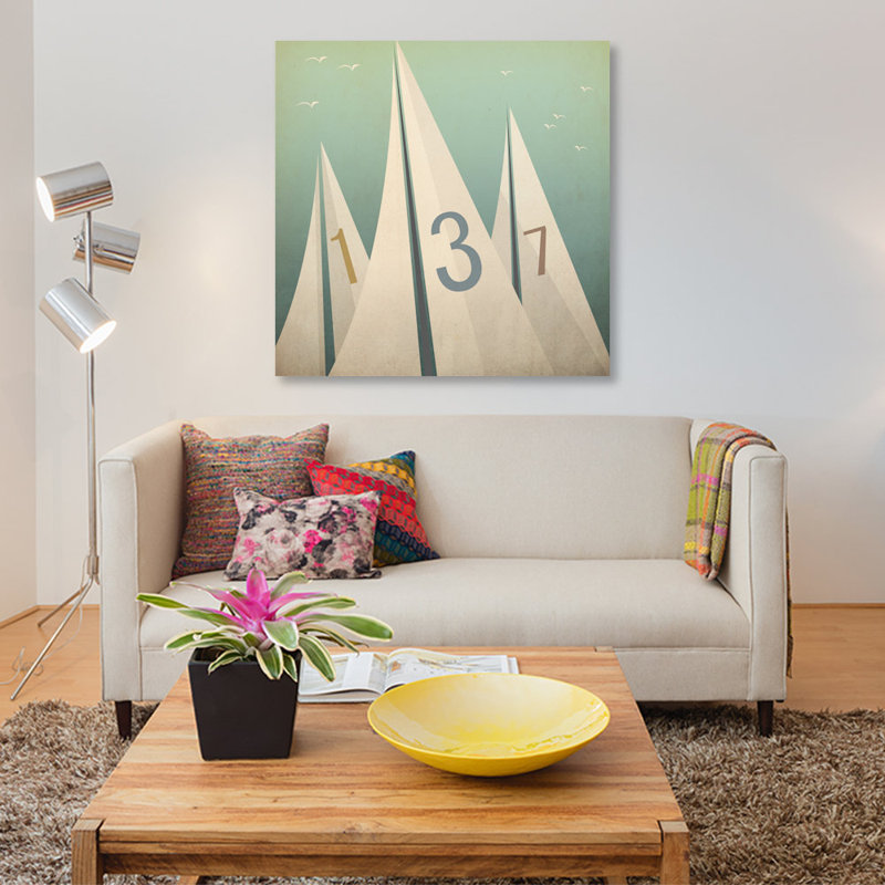 « voiles vii » par ryan, impression sur toile, H 12 po x l 12 po x P 1,5 po, Toile tendue, Pas de tapis