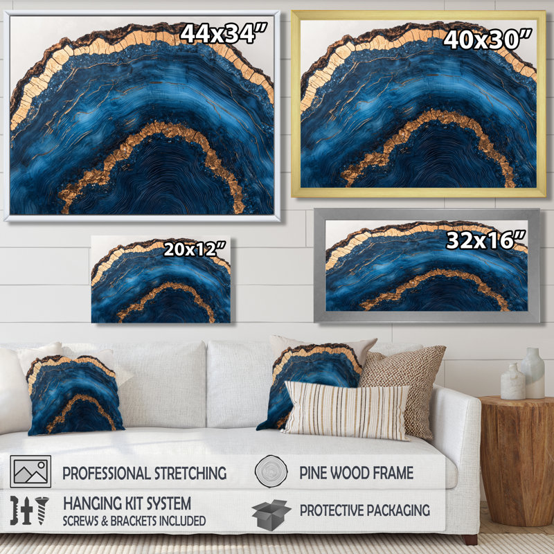 Wyncote - Farm Wall Art, Single Picture Framed Print, 30" H x 40" W, Black