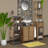Open-Shelf Storage Unit with Vented Design, Brown and Gray - Elements Collection