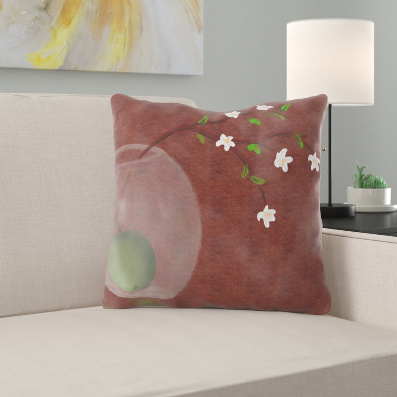 Wike Fruit Throw Pillow, Microsuede, Indoor
