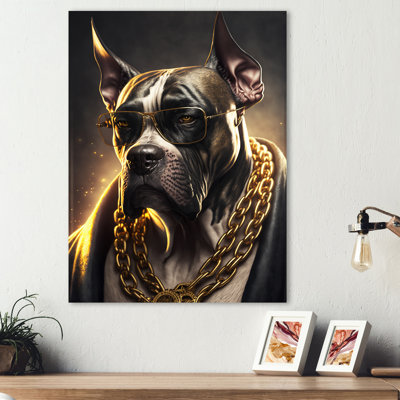 «Great Dane Gangster in NYC I», impression sur toile