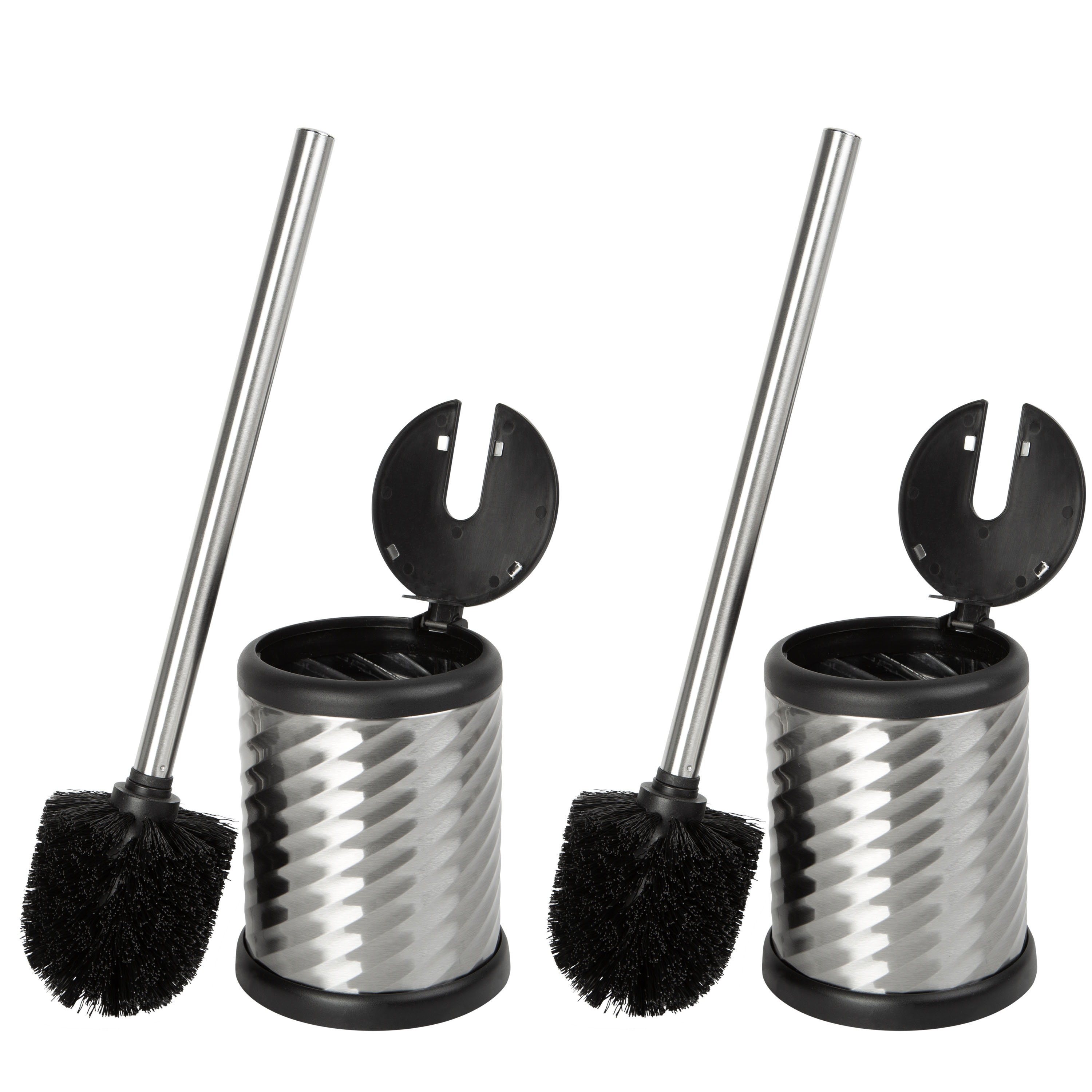 Bath Bliss Bath Bliss 2-in-1 Toilet Brush and Plunger Set in Stainless  Steel in the Toilet Brush Holders department at