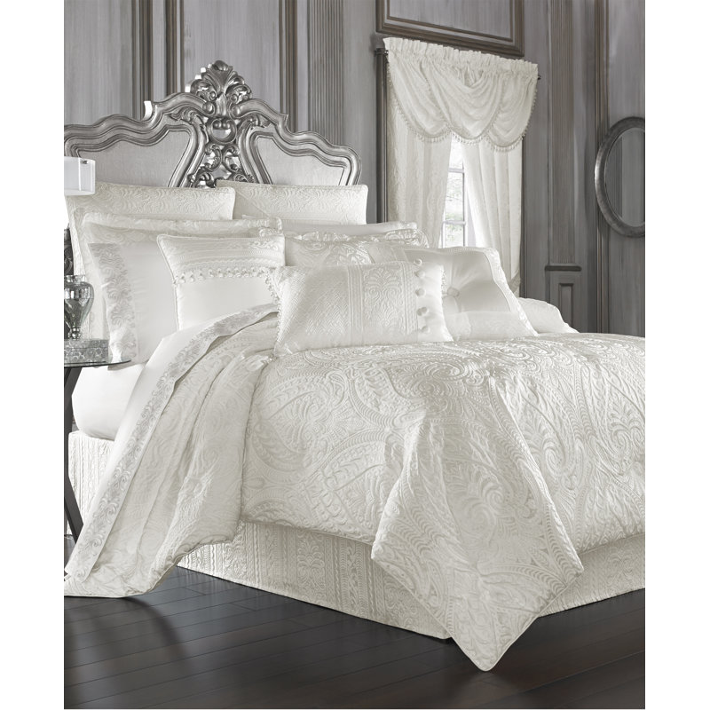 White Satin Embroidered Boudoir Decorative Throw Pillow