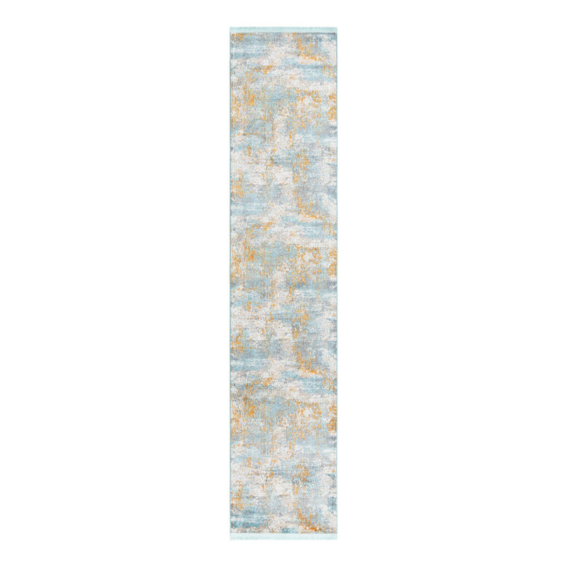 Haefner Abstract Indoor Rug, Runner 2'7" x 12'