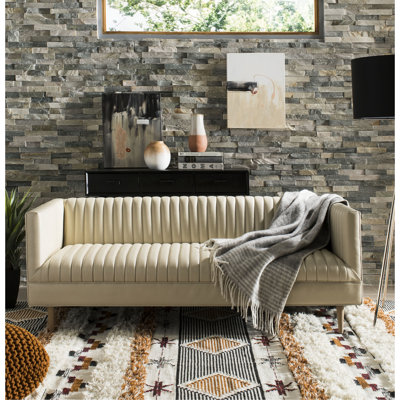 Carmina 70.3'' Faux Leather Sofa