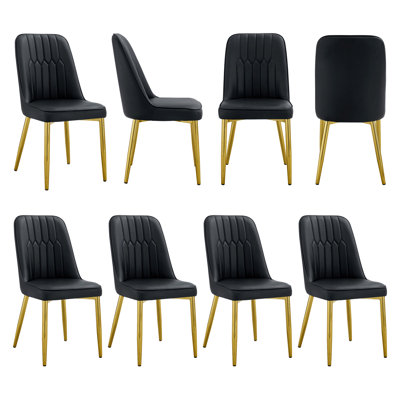 Ensemble de 8 chaises de salle à manger Modern Luxury l 17 po x P 16,3 po x H 35 po