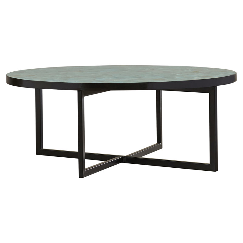 Table basse Albertas, Turquoise