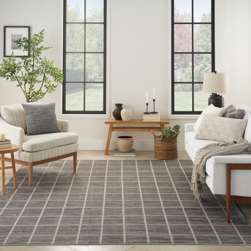 17 Stories Gaudalupe Gray/Ivory Rug & Reviews | Wayfair
