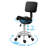 Backed Adjustable Height Ergonomic Lab Stool Wheels