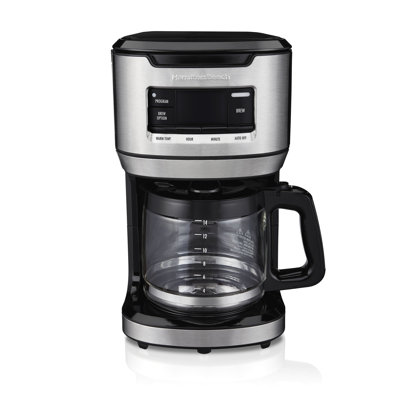 Carafe en verre programmable à remplissage frontal de 14 tasses Hamilton Beach®