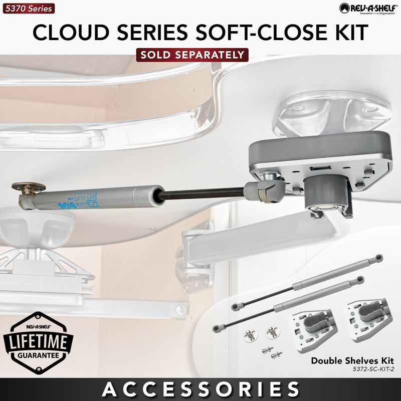 Rev-A-Shelf Soft Close Kit for the Rev-A-Shelf 5372 Series Blind Corner Organizers