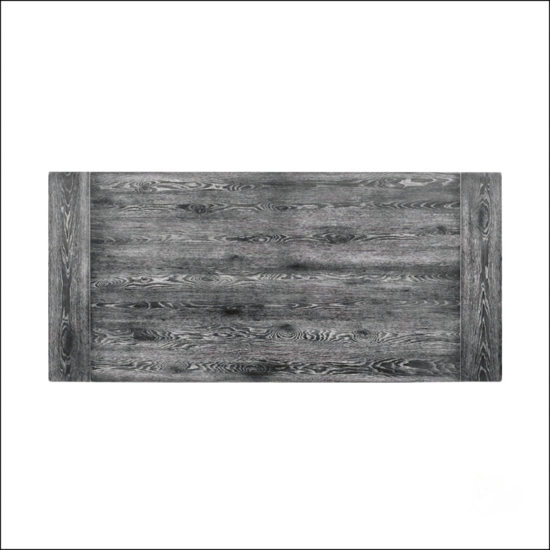 Rectangular Trestle Table With Double Turned Pedestal
